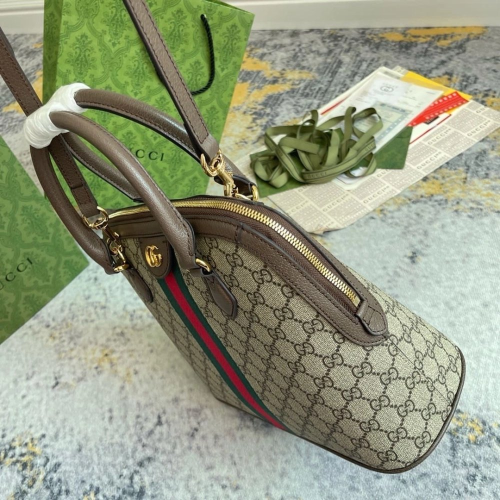 GUCCI OPHIDIA MEDIUM TOP HANDLE BAG,GUCCI,BAGS