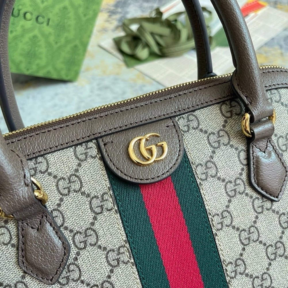 GUCCI OPHIDIA MEDIUM TOP HANDLE BAG,GUCCI,BAGS