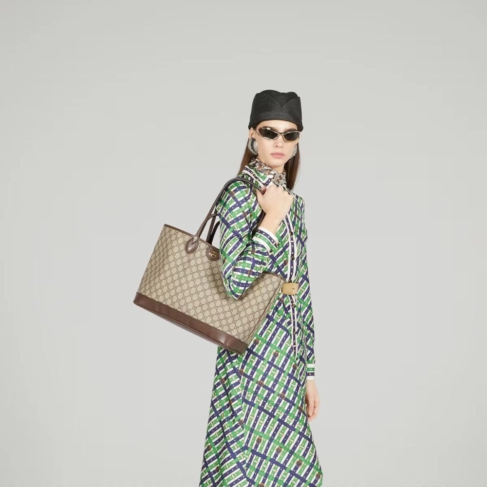 GUCCI OPHIDIA MEDIUM TOTE BAG,GUCCI,BAGS