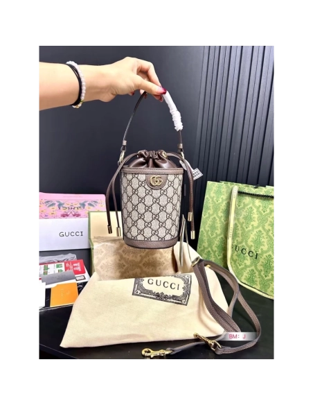 GUCCI OPHIDIA MINI BUCKET BAG,GUCCI,BAGS
