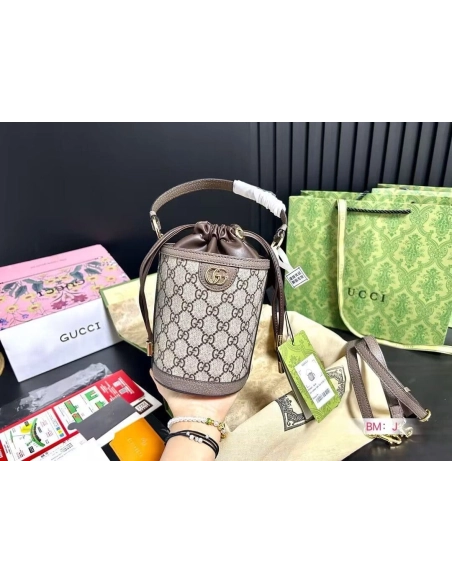GUCCI OPHIDIA MINI BUCKET BAG,GUCCI,BAGS