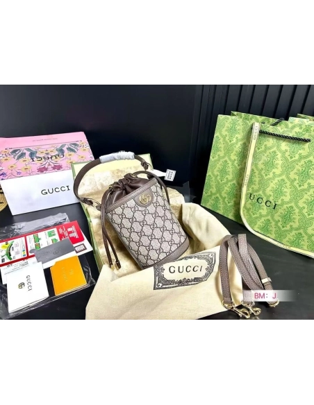 GUCCI OPHIDIA MINI BUCKET BAG,GUCCI,BAGS