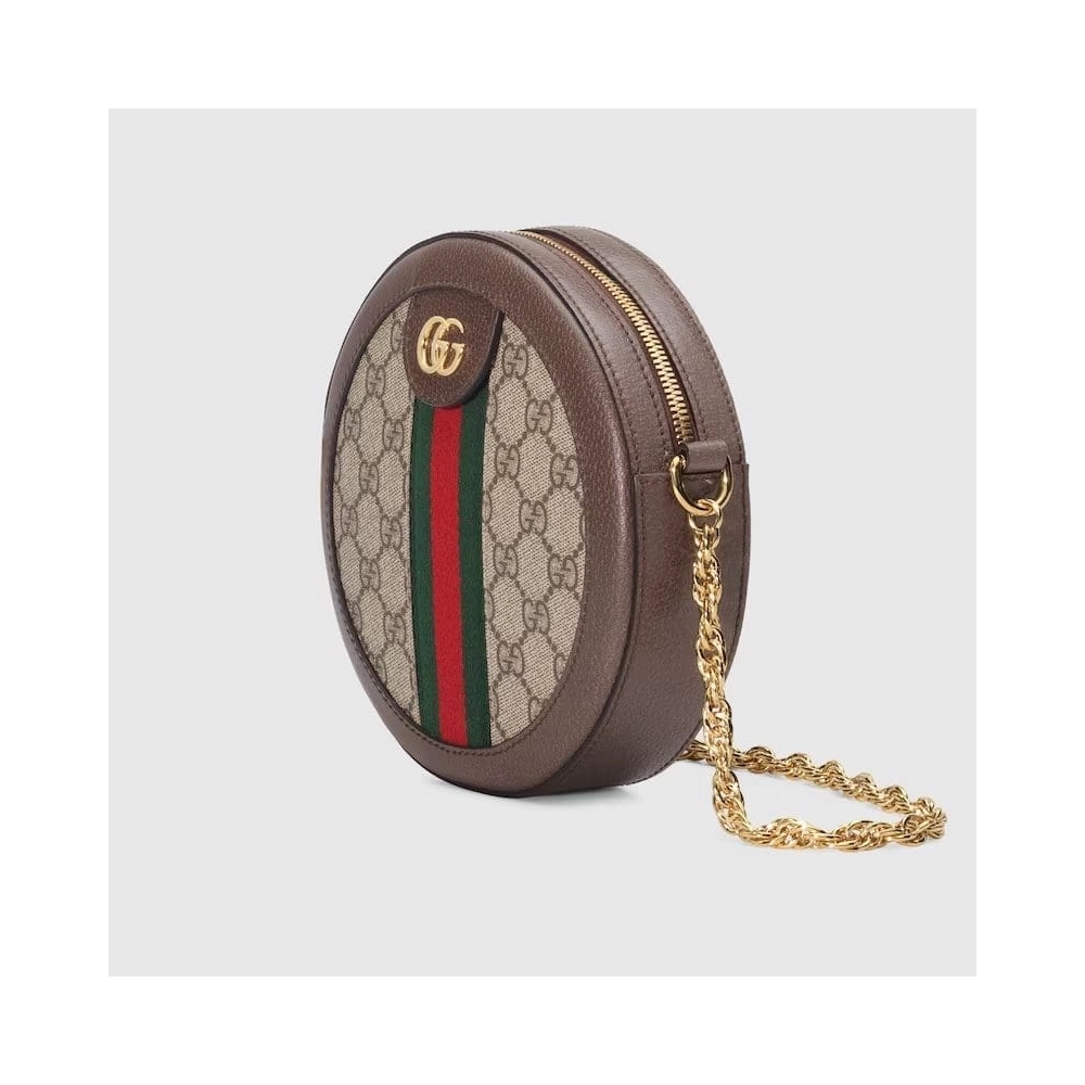 GUCCI OPHIDIA MINI GG ROUND SHOULDER BAG,GUCCI,BAGS