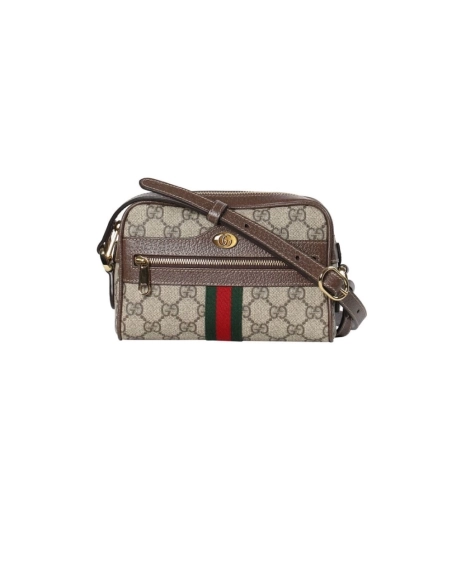 Gucci Ophidia Shoulder Bag GG Coated Canvas Mini,GUCCI,BAGS