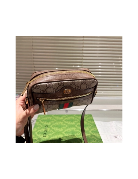 Gucci Ophidia Shoulder Bag GG Coated Canvas Mini,GUCCI,BAGS