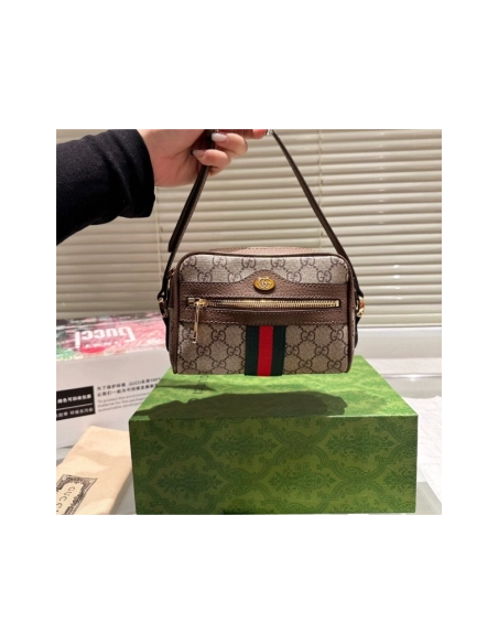 Gucci Ophidia Shoulder Bag GG Coated Canvas Mini,GUCCI,BAGS