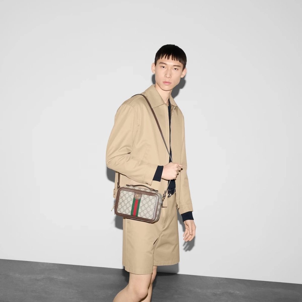 GUCCI Ophidia Small Crossbody Bag With Web,GUCCI,BAGS