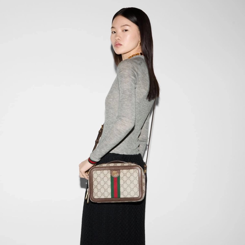 GUCCI Ophidia Small Crossbody Bag With Web,GUCCI,BAGS
