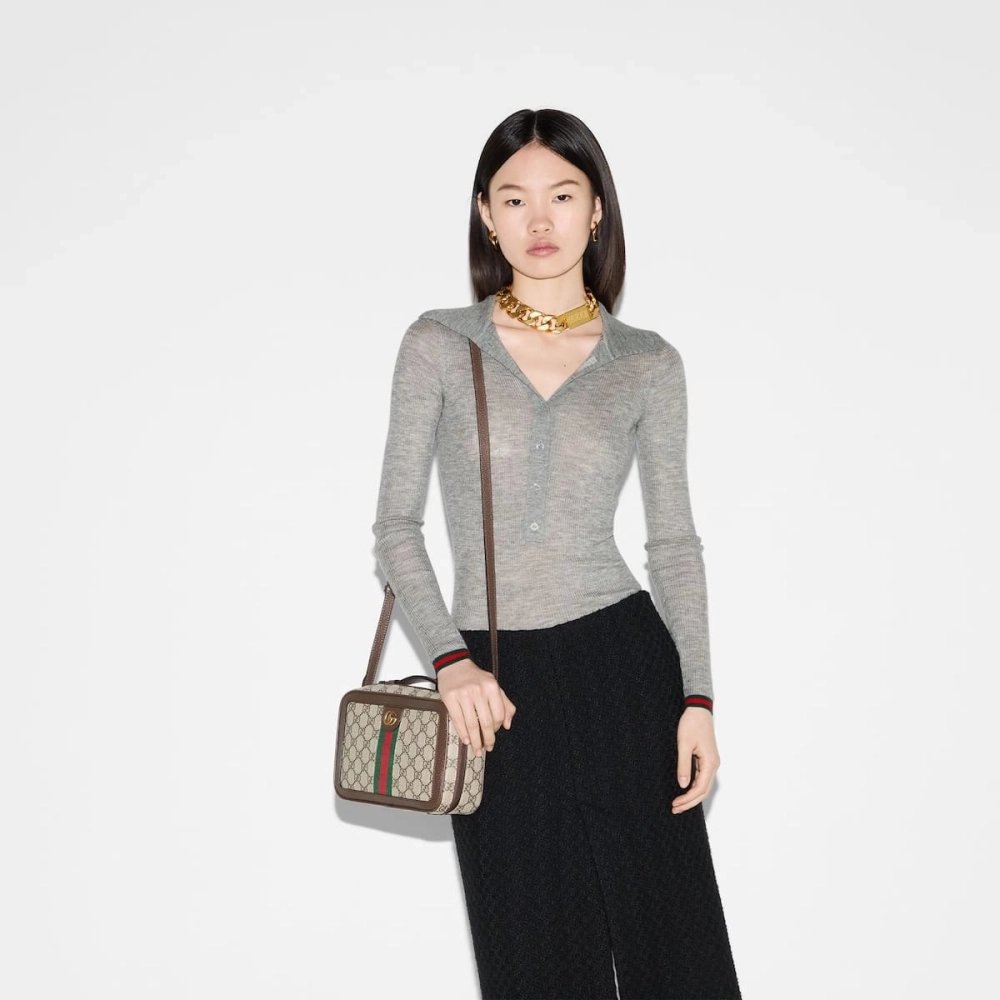 GUCCI Ophidia Small Crossbody Bag With Web,GUCCI,BAGS