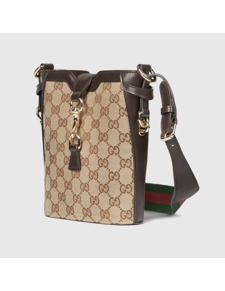 GUCCI ORIGINAL GG SMALL BUCKET BAG,GUCCI,BAGS