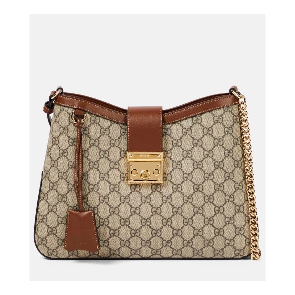 Gucci Padlock Medium GG Canvas Shoulder Bag,GUCCI,BAGS