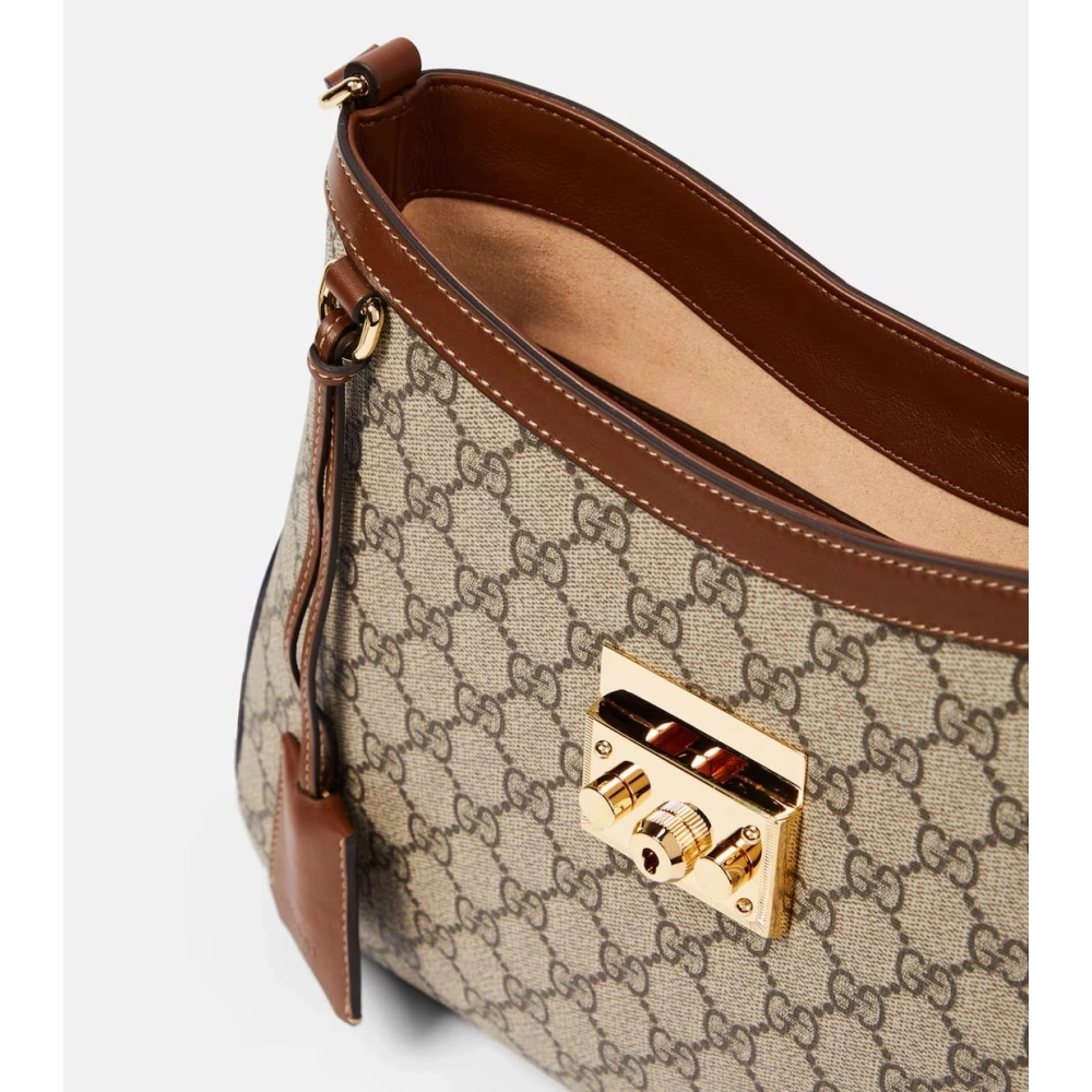 Gucci Padlock Medium GG Canvas Shoulder Bag,GUCCI,BAGS