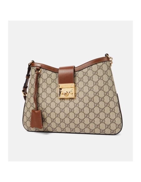 Gucci Padlock Medium GG Canvas Shoulder Bag,GUCCI,BAGS