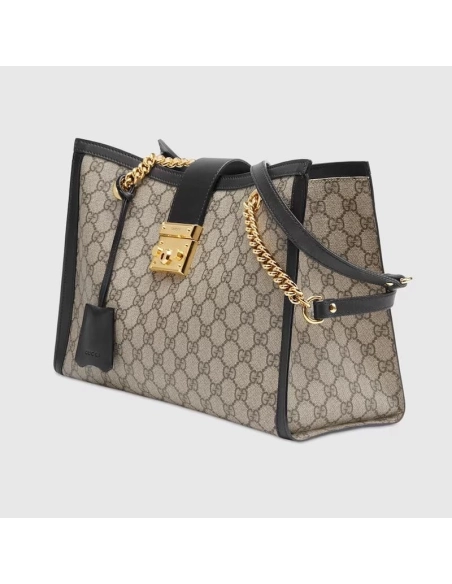 GUCCI PADLOCK MEDIUM GG SHOULDER BAG,GUCCI,BAGS
