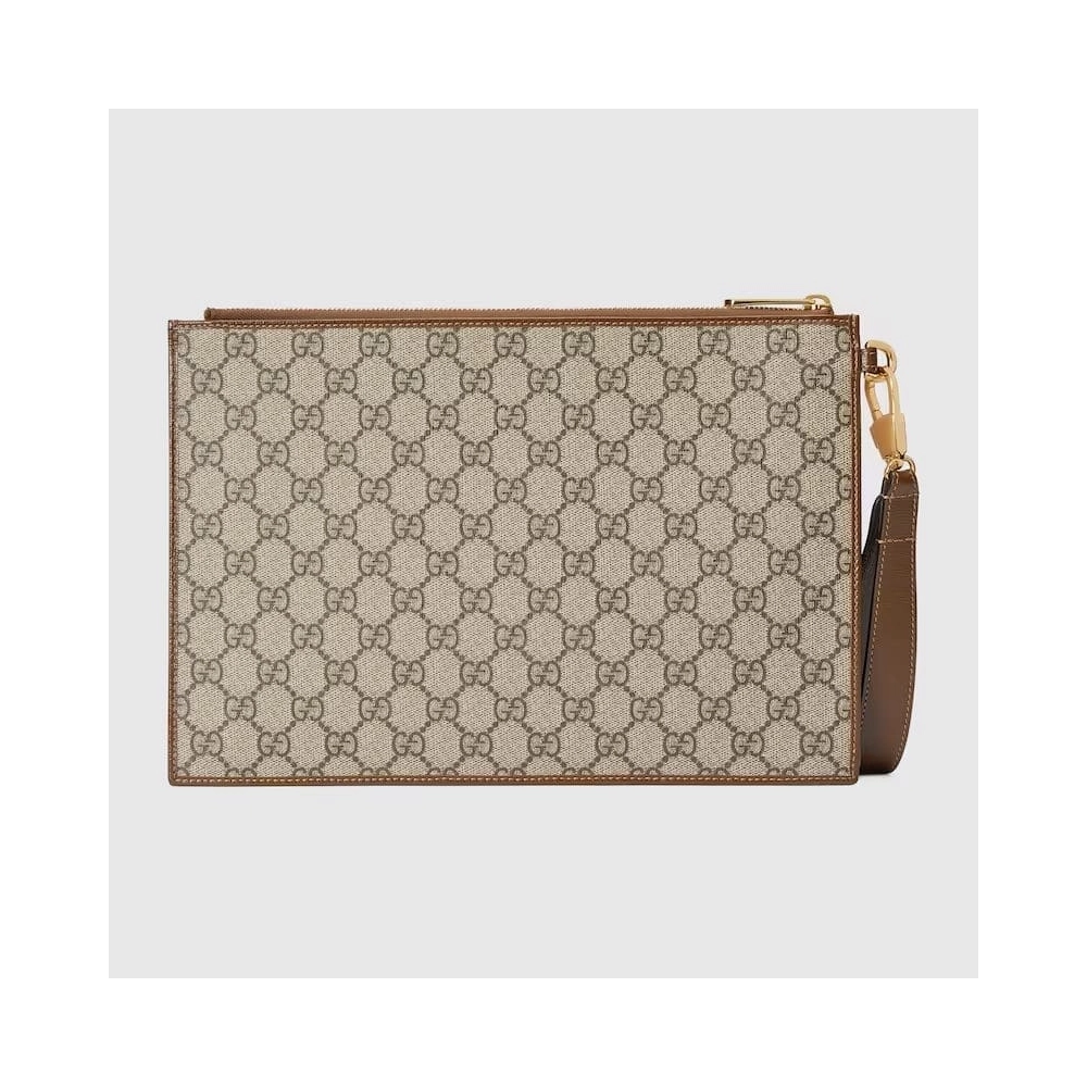 GUCCI POUCH WITH INTERLOCKING G,GUCCI,BAGS