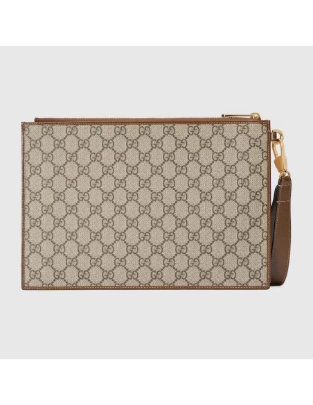 GUCCI POUCH WITH INTERLOCKING G,GUCCI,BAGS