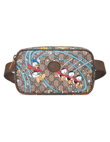 Gucci X Disney Donald Duck Print Belt Bag,GUCCI,BAGS