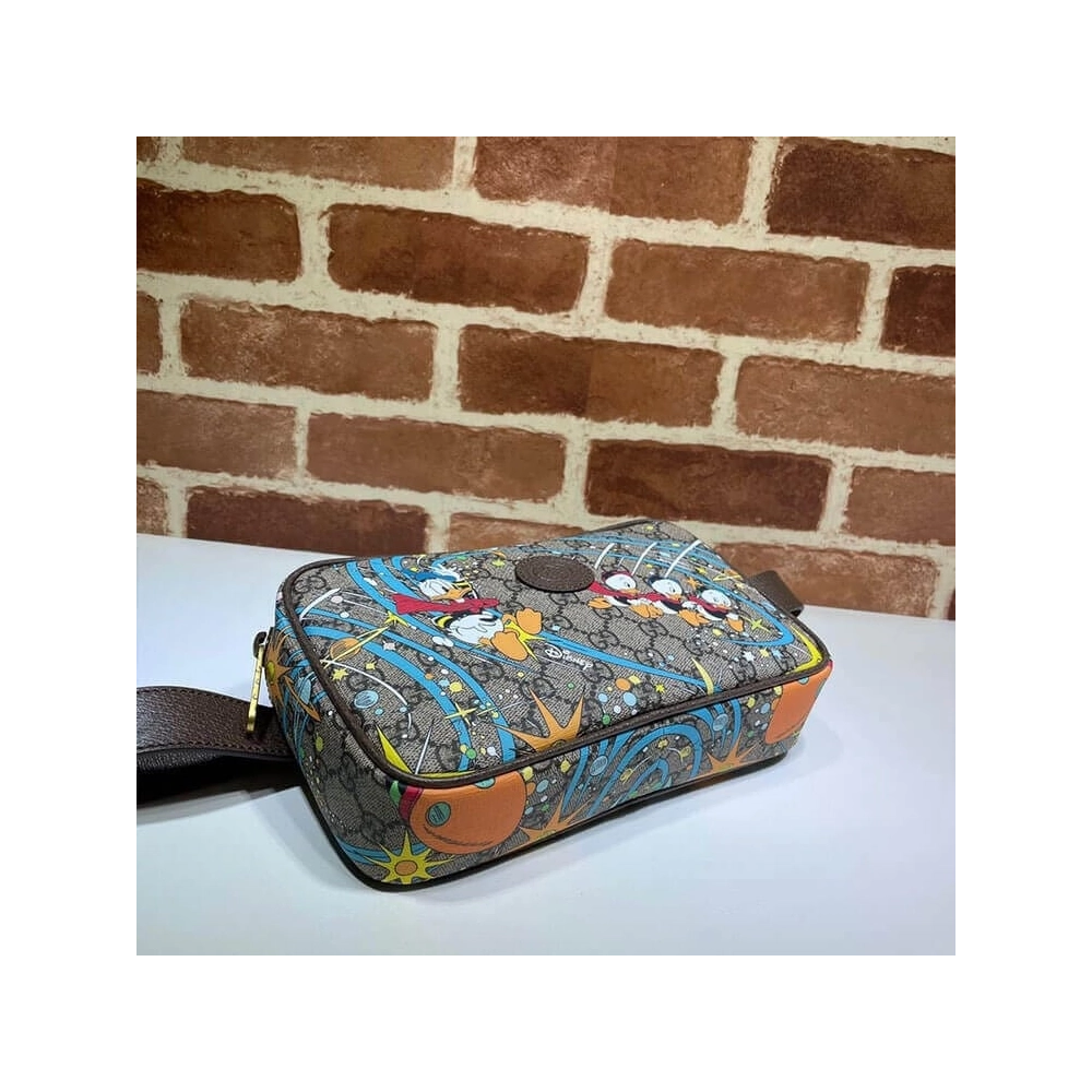 Gucci X Disney Donald Duck Print Belt Bag,GUCCI,BAGS