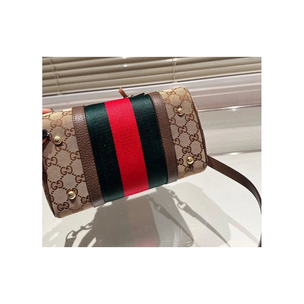 VINTAGE WEB ORIGINAL GG CANVAS BOSTON BAG,GUCCI,BAGS