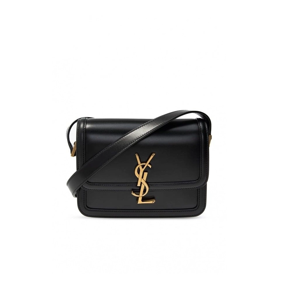SAINT LAURENT BLACK SOLFERINO SHOULDER BAG,YSL,BAGS
