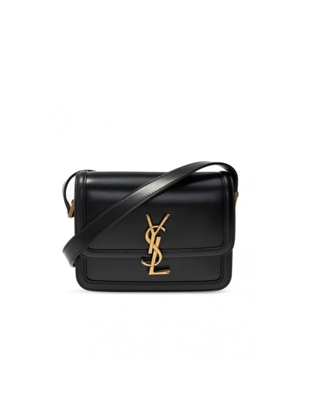 SAINT LAURENT BLACK SOLFERINO SHOULDER BAG,YSL,BAGS