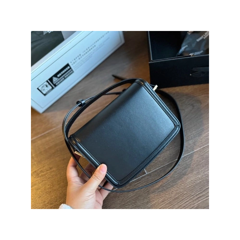 SAINT LAURENT BLACK SOLFERINO SHOULDER BAG,YSL,BAGS