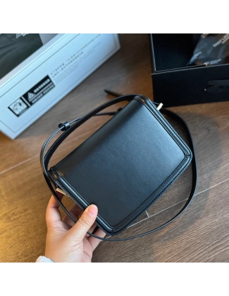 SAINT LAURENT BLACK SOLFERINO SHOULDER BAG,YSL,BAGS