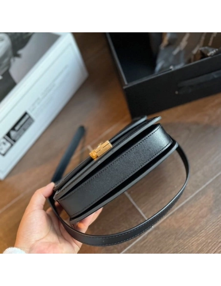 SAINT LAURENT BLACK SOLFERINO SHOULDER BAG,YSL,BAGS