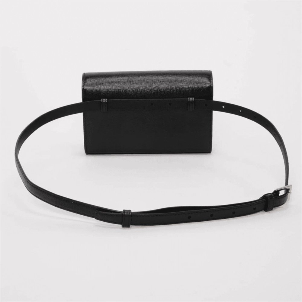 Saint Laurent Black Grain De Poudre Kate Belt Bag,YSL,BAGS