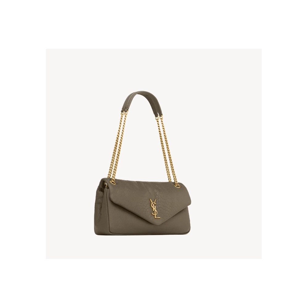 SAINT LAURENT Calypso Large In Grained Lambskin STYLE 777399AACYT3212,YSL,BAGS