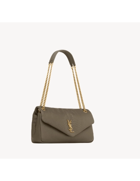 SAINT LAURENT Calypso Large In Grained Lambskin STYLE 777399AACYT3212,YSL,BAGS