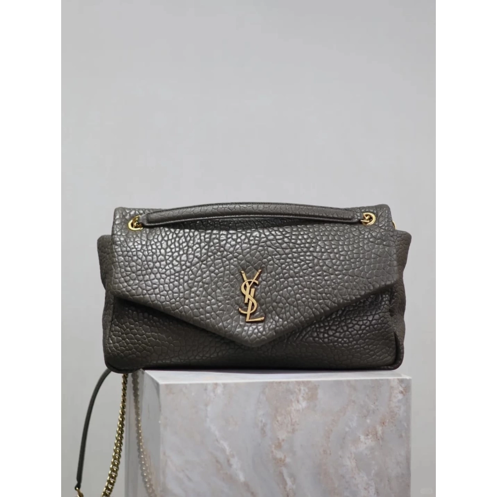 SAINT LAURENT Calypso Large In Grained Lambskin STYLE 777399AACYT3212,YSL,BAGS