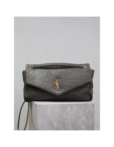 SAINT LAURENT Calypso Large In Grained Lambskin STYLE 777399AACYT3212,YSL,BAGS