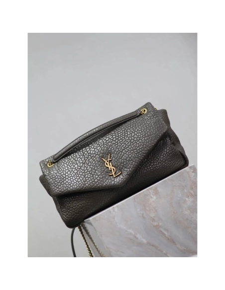 SAINT LAURENT Calypso Large In Grained Lambskin STYLE 777399AACYT3212,YSL,BAGS