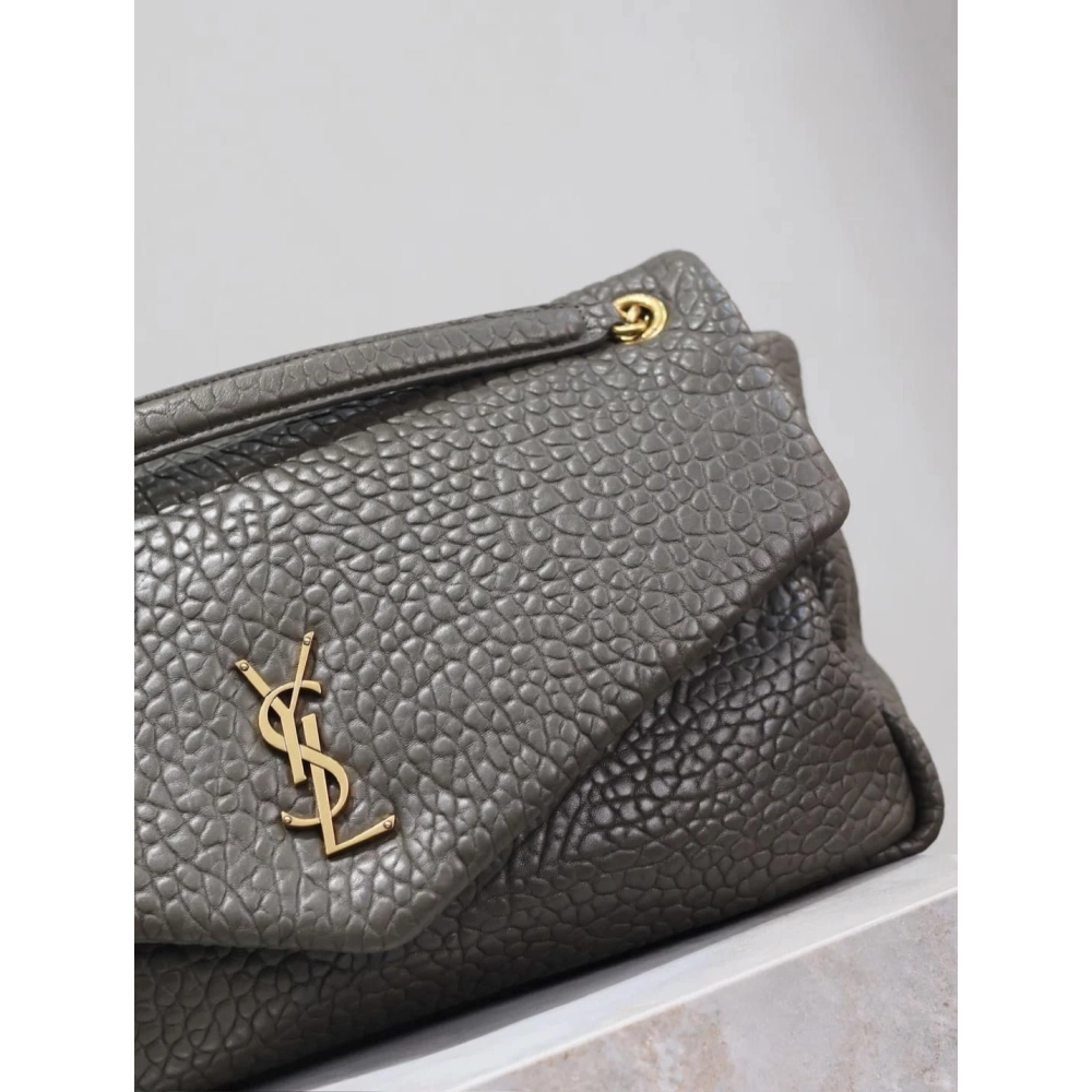 SAINT LAURENT Calypso Large In Grained Lambskin STYLE 777399AACYT3212,YSL,BAGS