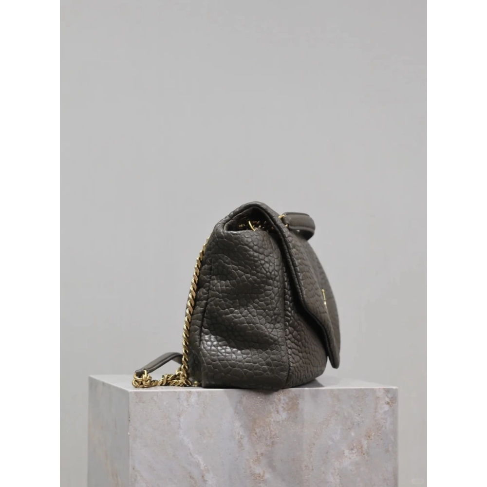 SAINT LAURENT Calypso Large In Grained Lambskin STYLE 777399AACYT3212,YSL,BAGS