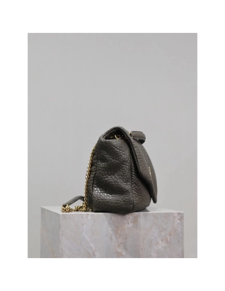 SAINT LAURENT Calypso Large In Grained Lambskin STYLE 777399AACYT3212,YSL,BAGS