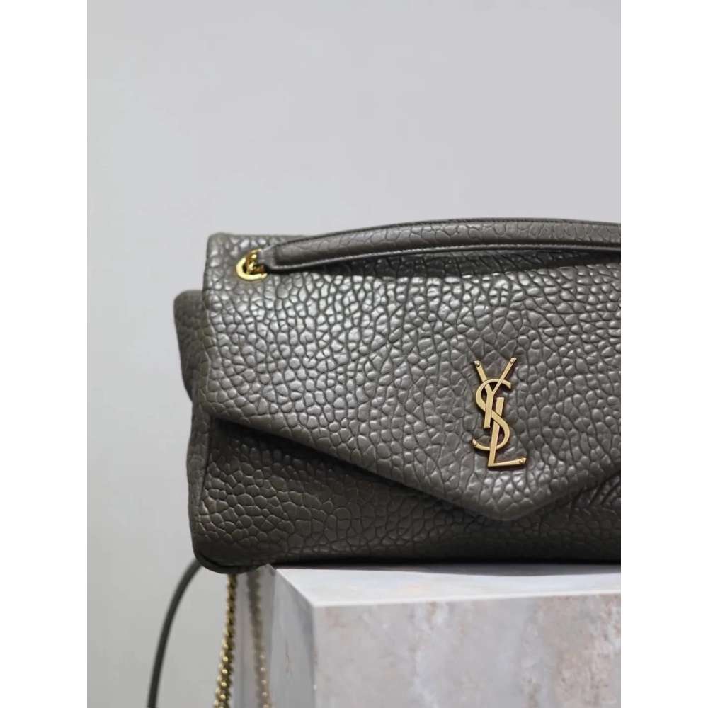 SAINT LAURENT Calypso Large In Grained Lambskin STYLE 777399AACYT3212,YSL,BAGS