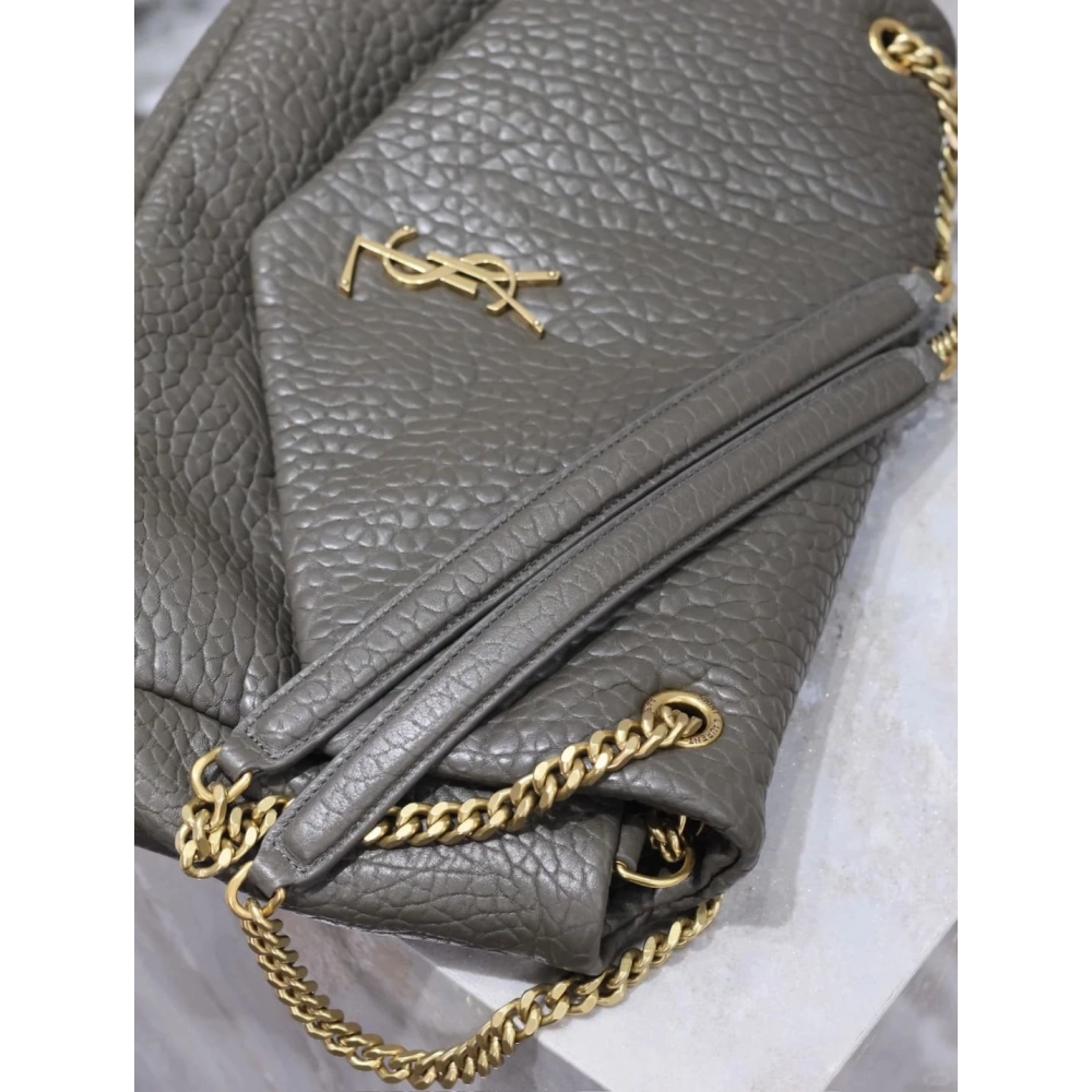 SAINT LAURENT Calypso Large In Grained Lambskin STYLE 777399AACYT3212,YSL,BAGS