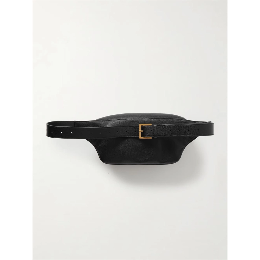 SAINT LAURENT Cassandre Textured Leather Belt Bag,YSL,BAGS