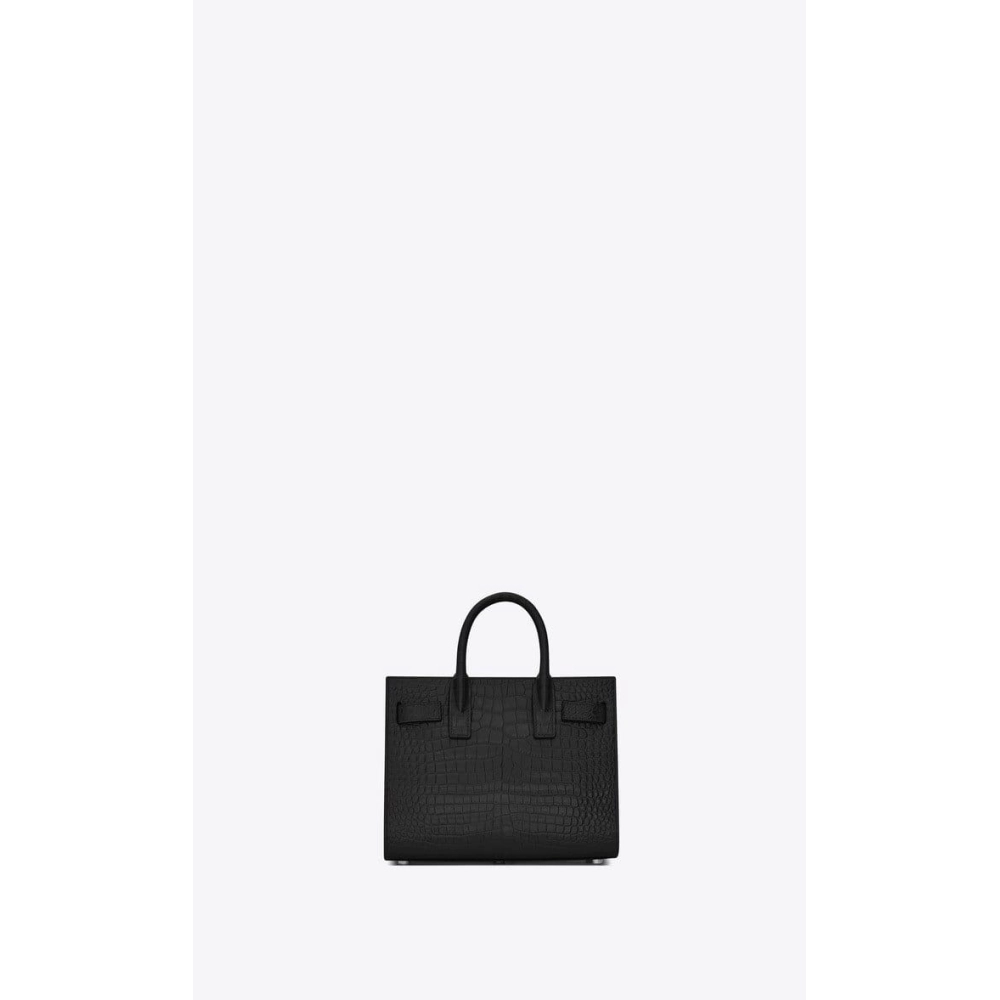 Saint Laurent Classic Sac De Jour Nano In Embossed Crocodile Shi,YSL,BAGS