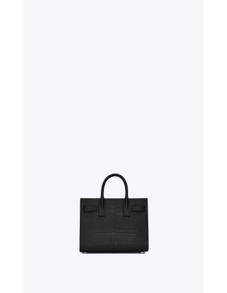 Saint Laurent Classic Sac De Jour Nano In Embossed Crocodile Shi,YSL,BAGS