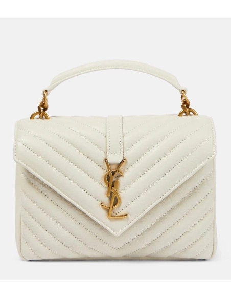 SAINT LAURENT College Medium Leather Shoulder Bag,YSL,BAGS