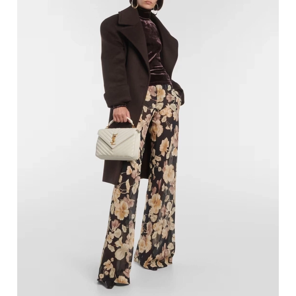 SAINT LAURENT College Medium Leather Shoulder Bag,YSL,BAGS