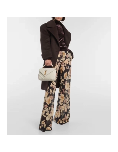 SAINT LAURENT College Medium Leather Shoulder Bag,YSL,BAGS