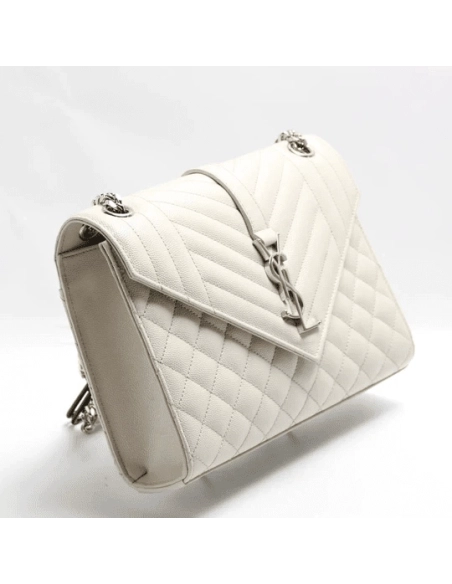 Saint Laurent Envelope Crossbody Eggshell White,YSL,BAGS