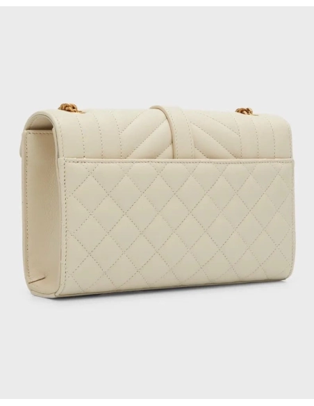 Saint Laurent Envelope Triquilt Small YSL Shoulder Bag In Smooth Leather,YSL,BAGS