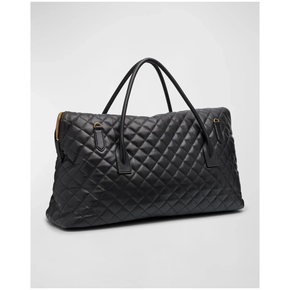 Saint Laurent ES Giant Travel Bag In Smooth Quilted Leather With Gold Hardware,YSL,BAGS