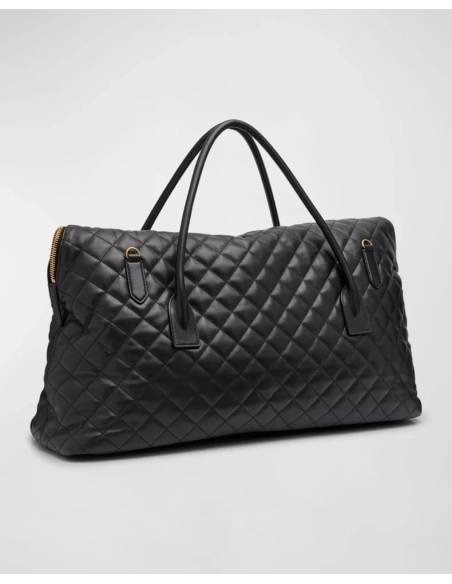 Saint Laurent ES Giant Travel Bag In Smooth Quilted Leather With Gold Hardware,YSL,BAGS