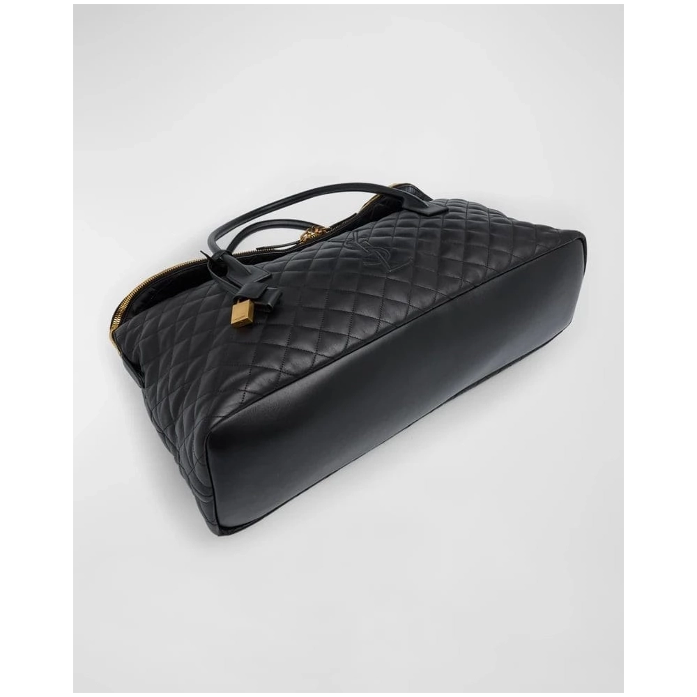 Saint Laurent ES Giant Travel Bag In Smooth Quilted Leather With Gold Hardware,YSL,BAGS